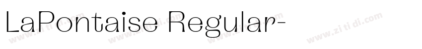 LaPontaise Regular字体转换